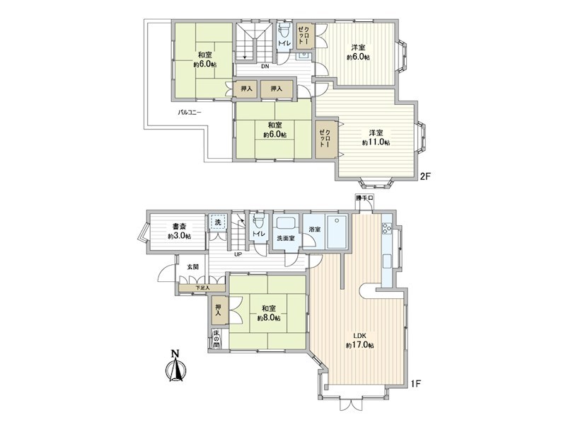六浦1丁目戸建 間取り図