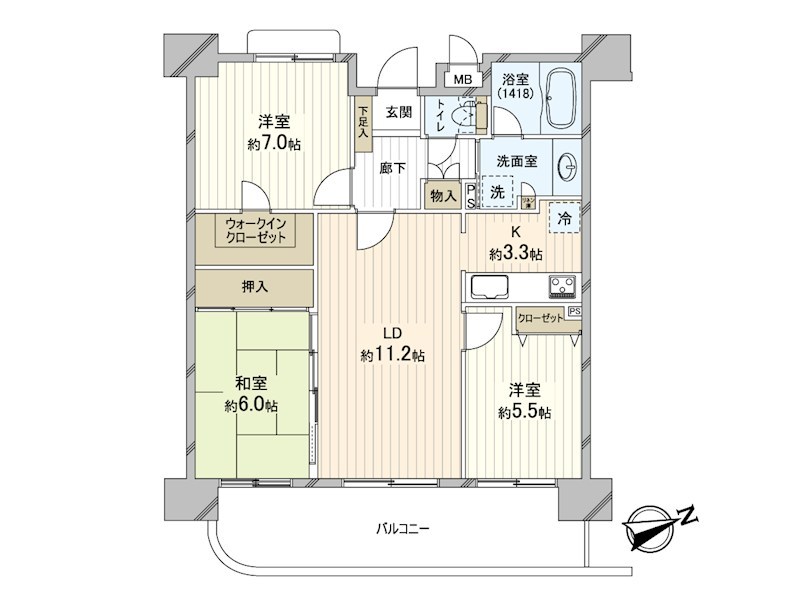 センチュリー金沢シーサイド 間取り図