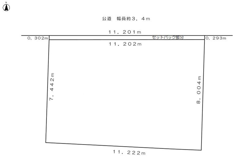 熊之庄屋形　売地 間取図・土地図