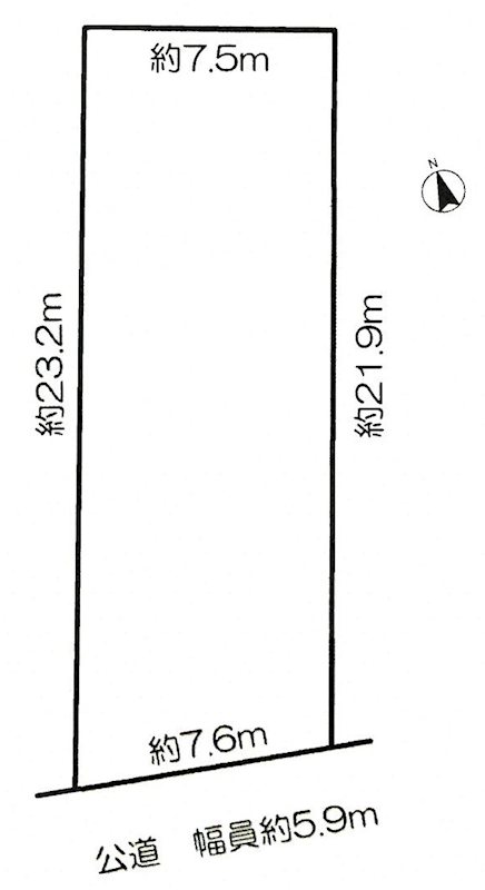 鹿田坂巻　売地 間取図・土地図
