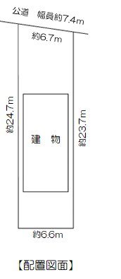 沖村天花寺　売家 間取図・土地図