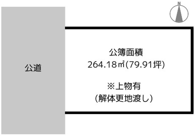 熊之庄小烏　売地 間取図・土地図