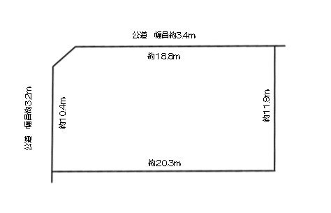 愛知県北名古屋市井瀬木郷前 間取図・土地図
