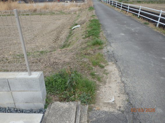 鍜治ケ一色村内西　売地A区画 現地写真