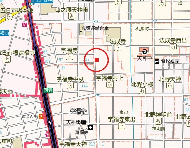 宇福寺村上　売地 間取図・土地図
