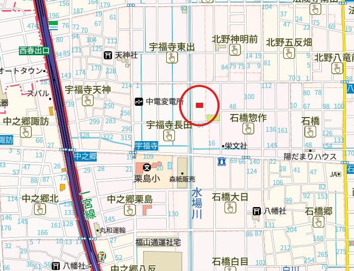 宇福寺長田　売地 間取図・土地図