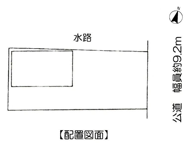 愛知県北名古屋市中之郷栗島 間取図・土地図