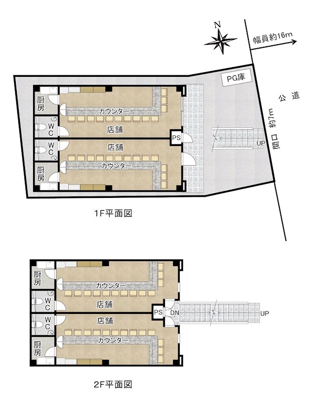 愛知県名古屋市守山区四軒家２丁目 間取図・土地図