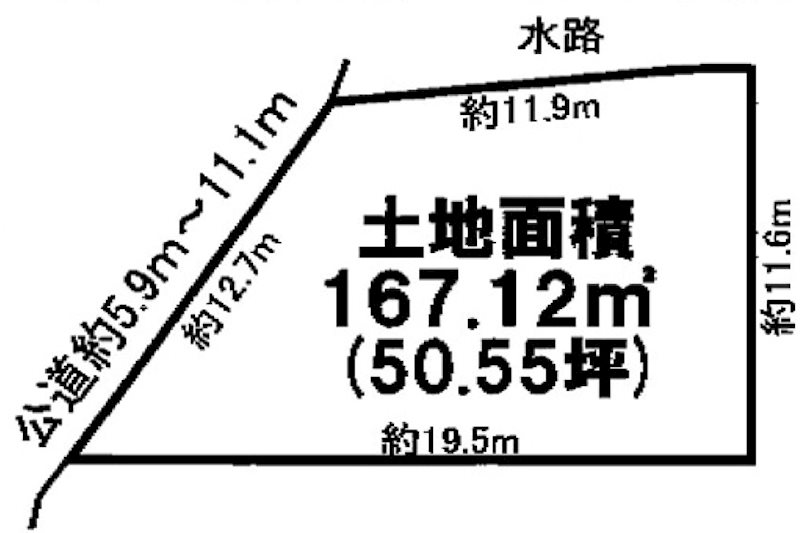 【会員限定】鈴鹿市神戸6丁目　土地 間取図・土地図