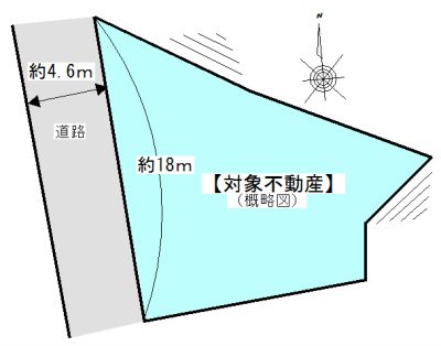 【会員限定】亀山市阿野田町　土地　226.18㎡ 間取図・土地図