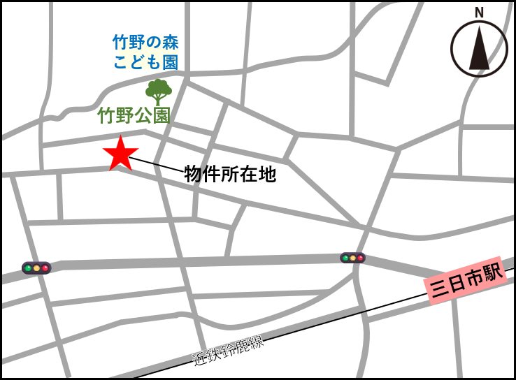 ラバンテ竹野Ⅳ　D号地/全５区画 現地案内図