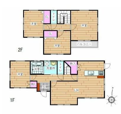 【会員限定】亀山市本町３丁目　中古戸建39.63坪 間取図・土地図
