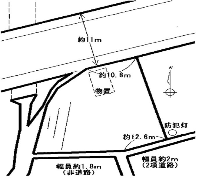 【会員限定】亀山市北山町約169坪　土地 間取図・土地図