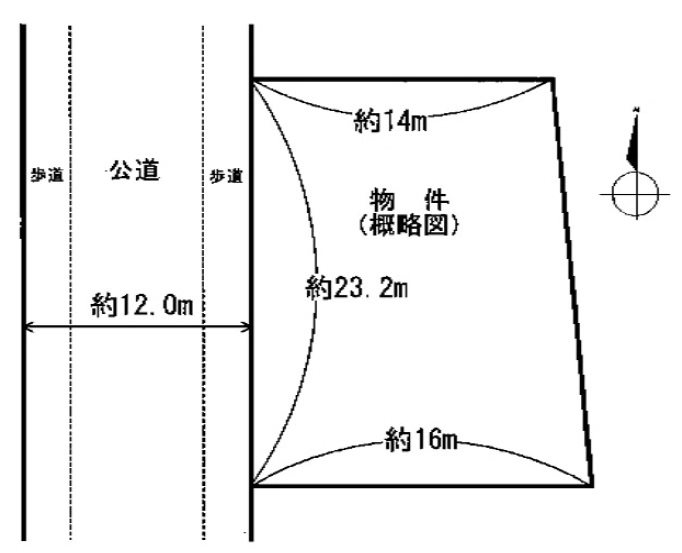 三重県亀山市川合町 間取図・土地図