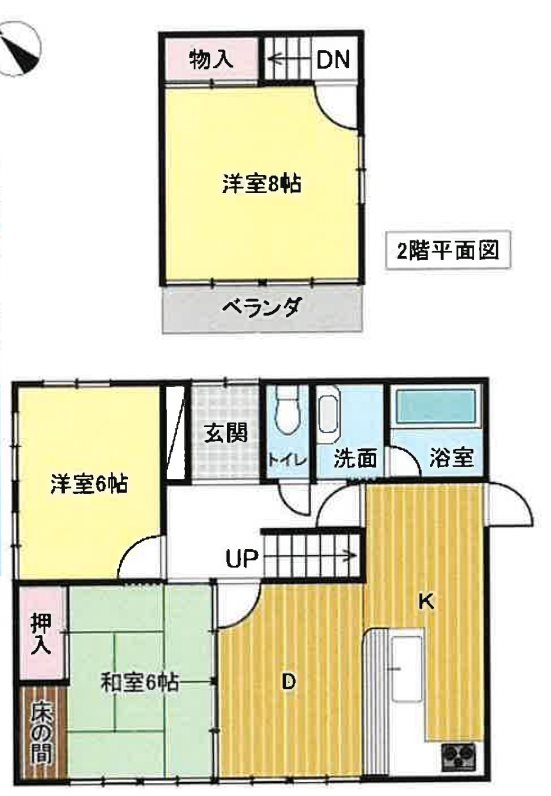 鈴鹿市寺家１丁目　中古戸建 間取図・土地図