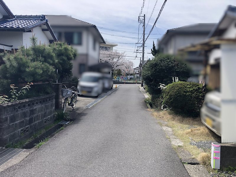 三日市南１丁目　土地　61.1坪 現地写真（前面道路含む現地写真）