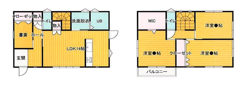 鈴鹿市寺家２丁目　中古戸建 間取図・土地図