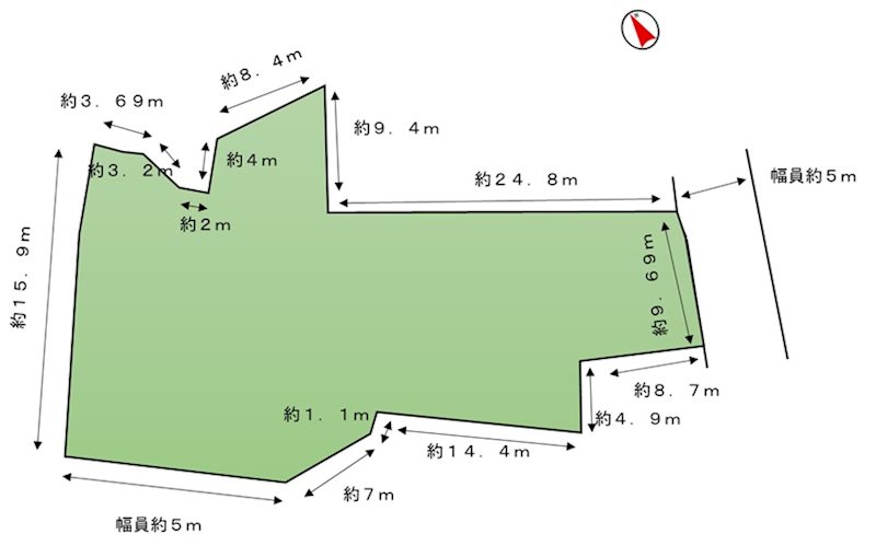 三重県鈴鹿市平野町 間取図・土地図