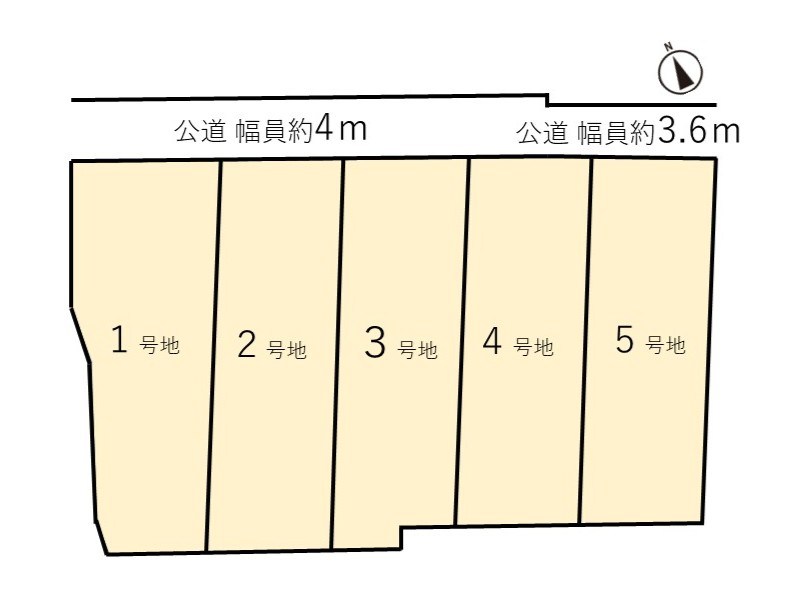 【会員限定】鈴鹿市神戸4丁目　土地全③号地/全5区画 間取図・土地図