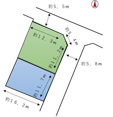 三重県鈴鹿市白子町 間取図・土地図