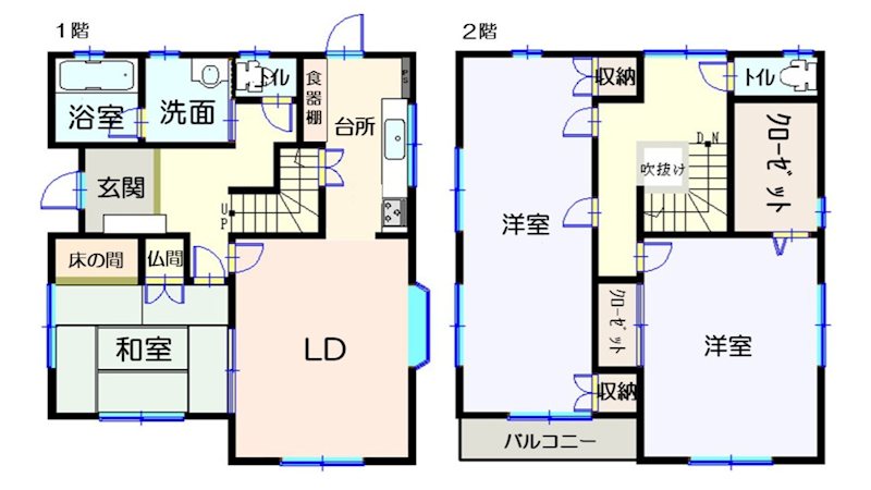 三重県鈴鹿市鈴鹿ハイツ 間取図・土地図