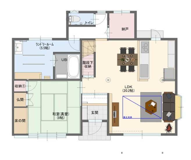鈴鹿市桜島町５丁目　中古戸建 間取図・土地図