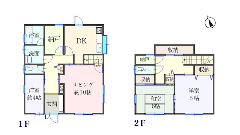 鈴鹿市高岡台 リフォーム済中古戸建 207.18㎡ 間取図・土地図