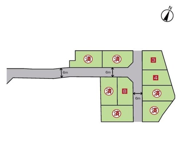 鈴鹿市南玉垣町 住宅用地 4号地 間取図・土地図