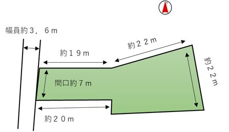 三重県鈴鹿市稲生塩屋３丁目 間取図・土地図