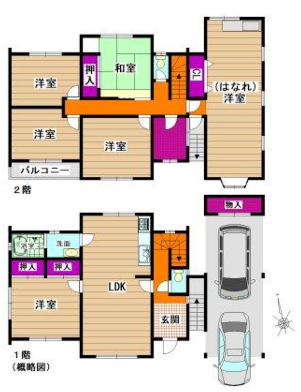 【会員限定】鈴鹿市十宮3丁目 中古戸建 間取図・土地図