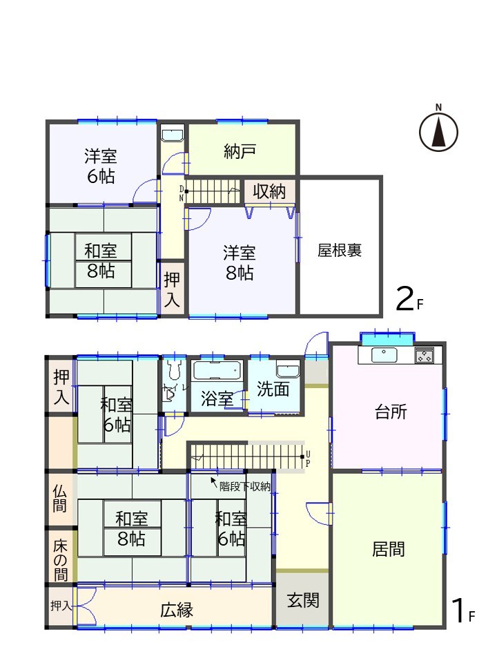 鈴鹿市西条２丁目 中古戸建 間取図・土地図