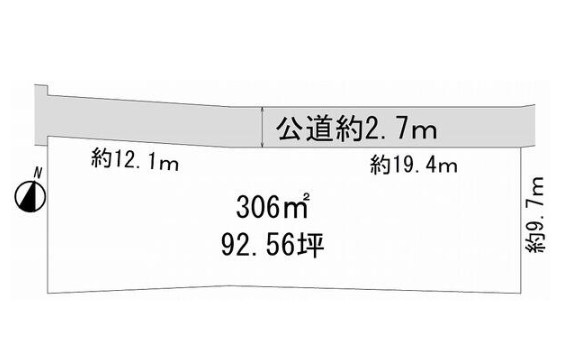 鈴鹿市高岡町　土地 間取図・土地図