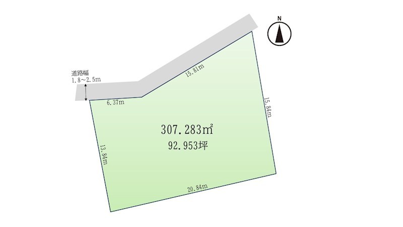 亀山市本町４丁目 土地 間取図・土地図