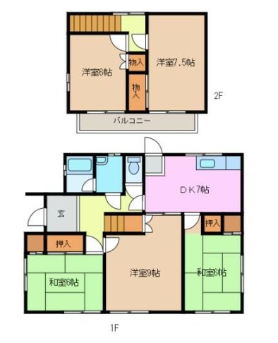 【会員限定】鈴鹿市大池２丁目 中古戸建 間取図・土地図