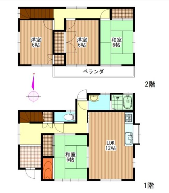 【会員限定】鈴鹿市三日市２　中古戸建 間取図・土地図