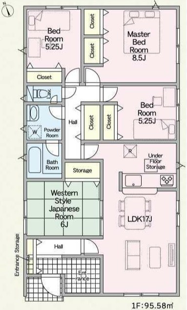 四日市市河原田町第11②号棟 新築戸建 間取図・土地図
