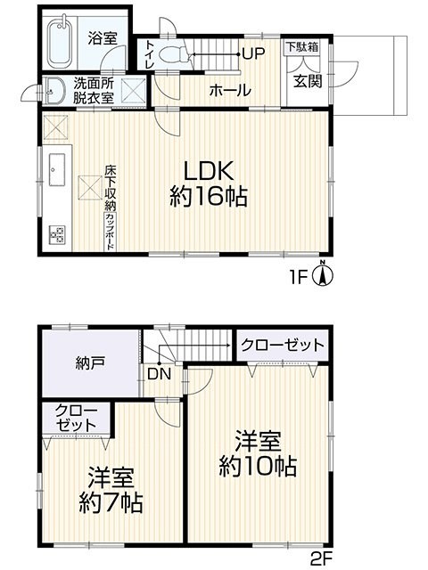 鈴鹿市白子町　リフォーム済中古戸建 間取図・土地図