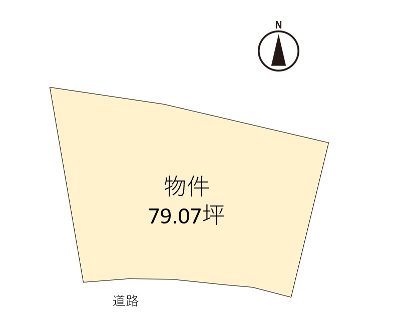 【会員限定】鈴鹿市北江島町　土地 間取図・土地図