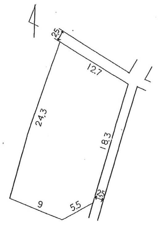 【会員限定】鈴鹿市寺家3丁目約89坪　土地 間取図・土地図
