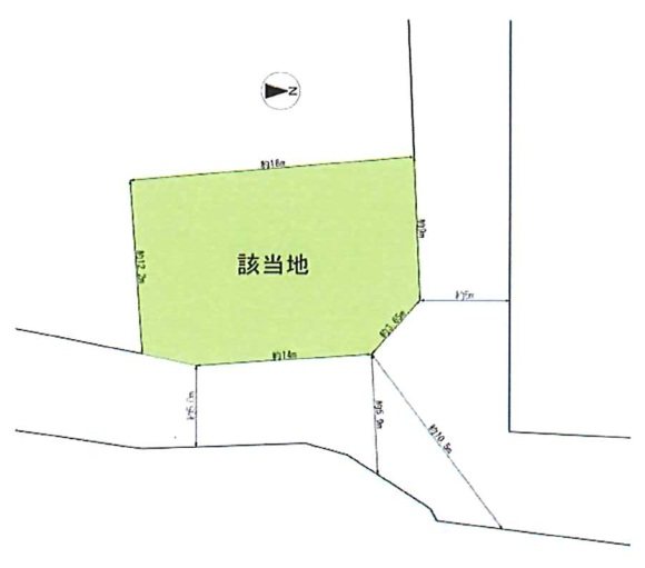 【会員限定】平田本町1丁目約61坪　土地 間取図・土地図