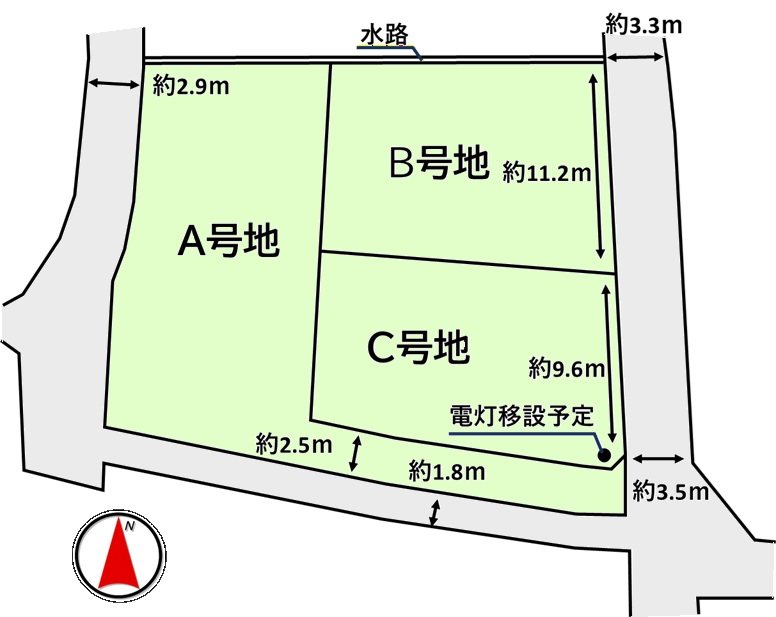 ラバンテ三日市A号地 間取図・土地図