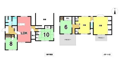三重県亀山市田村町 間取図・土地図