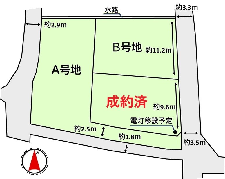 ラバンテ三日市B号地 間取図・土地図