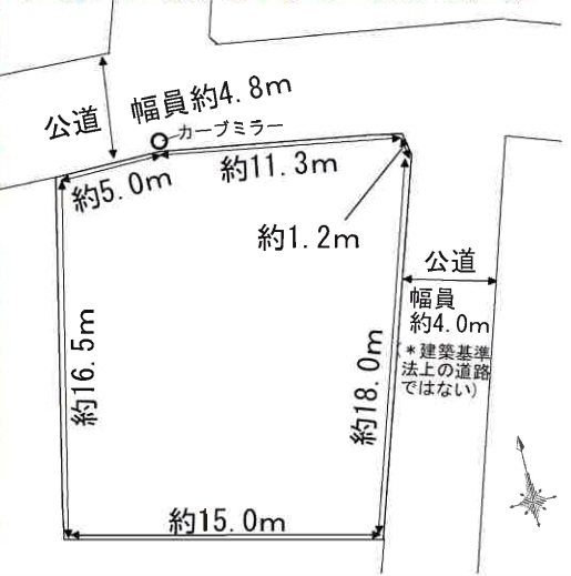 【会員限定】十宮3丁目約88坪　土地 間取図・土地図