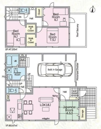 鈴鹿市稲生町１期 新築戸建 間取図・土地図