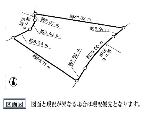 日進市米野木町南山 間取図・土地図