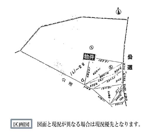東郷町諸輪南木戸西 間取図・土地図