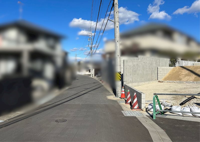 プライムパーク藤塚Ⅱ　区画1 現地写真（前面道路含む現地写真）