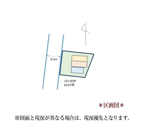 東郷町春木白土 間取図・土地図