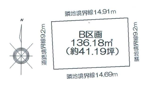 東郷町春木白土 間取図・土地図